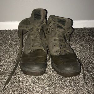 Olive Green Combat Boots